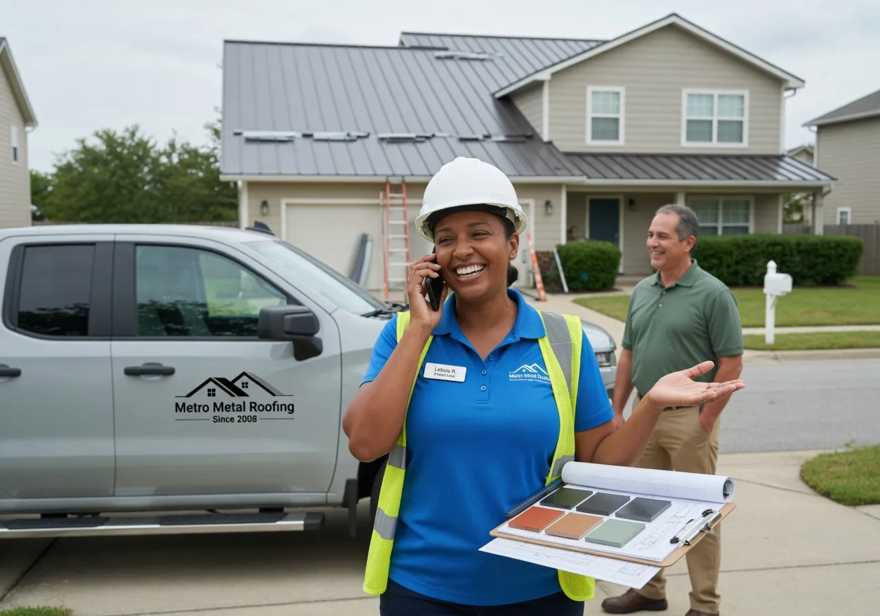 Storm Damage Metal Roof Repair in East Bethany, NY